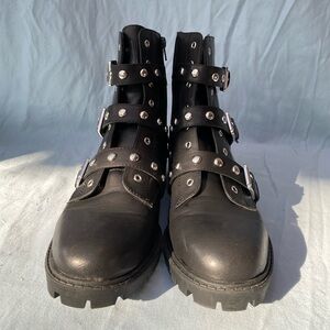 Guess-G by Guess Prez Motorycle Boots-Size 10